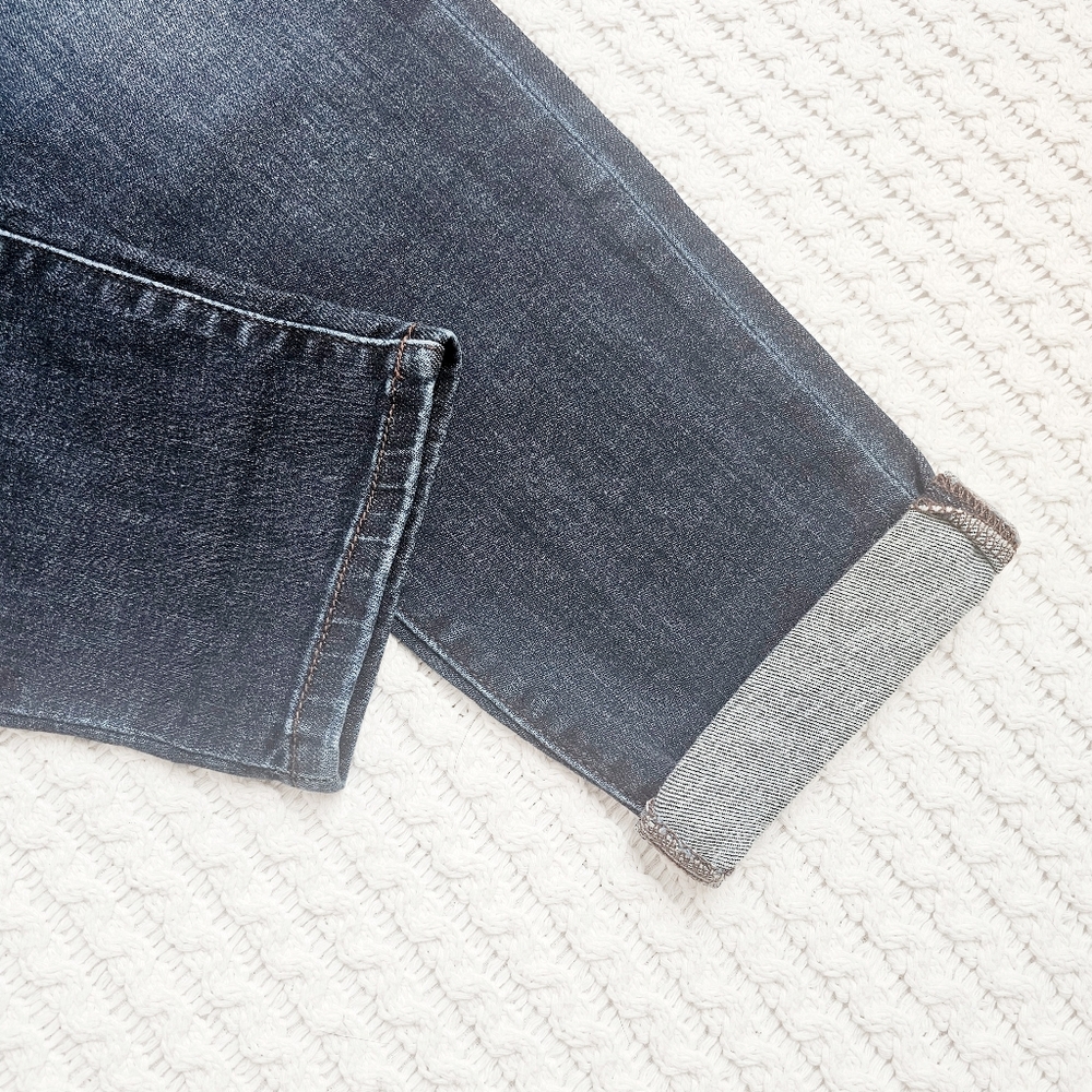 Judy Blue Mid Rise Dark Wash Slim Fit Denim Jeans Cuffed 7/28 NWT - Picture 11 of 12